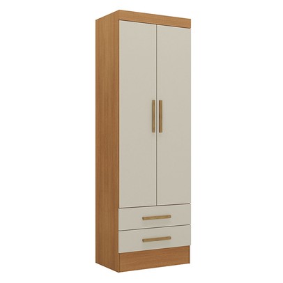 Paneleiro Modulare 2 Portas 2 Gavetas Cinamomo/Off White - Panorama Móveis