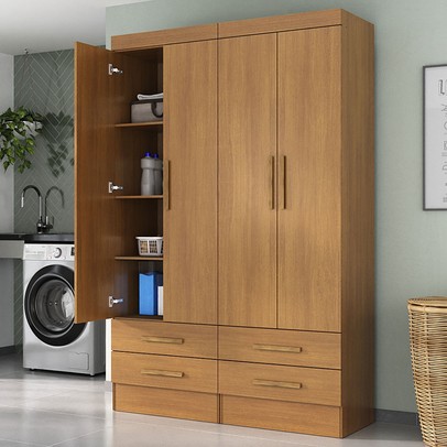 Armário Multiuso Modulare 4 Portas 4 Gavetas Cinamomo - Panorama Móveis
