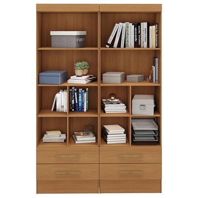 Armário para Escritório Modulare 4 Portas 4 Gavetas 100% Mdf Cinamomo - Panorama Móveis