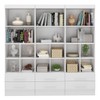 Estante para Livros Modulare 6 Gavetas 12 Prateleiras Branco - Panorama Móveis