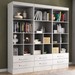 Estante para Livros Modulare 6 Gavetas 12 Prateleiras Branco - Panorama Móveis