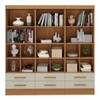 Estante para Livros Modulare 6 Gavetas 12 Prateleiras Cinamomo/Off White - Panorama Móveis