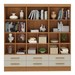 Estante para Livros Modulare 6 Gavetas 12 Prateleiras Cinamomo/Off White - Panorama Móveis
