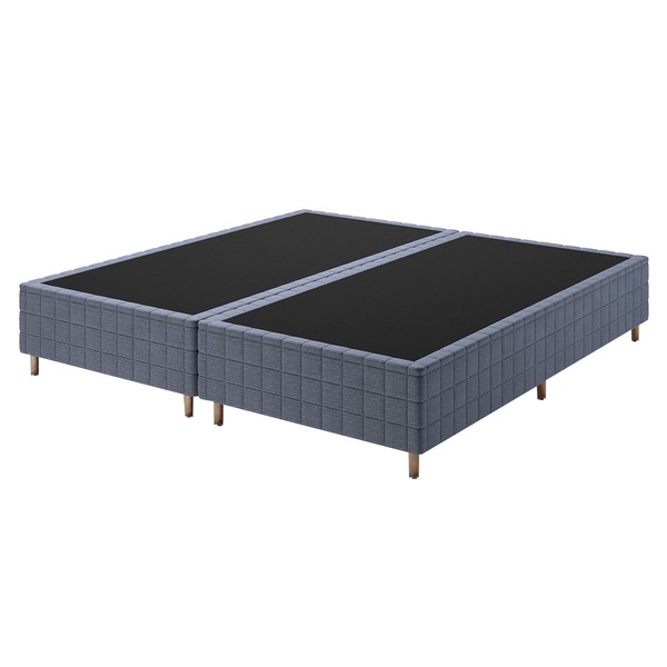 Base de Cama Box King Lunare Bordado Azul - Vian