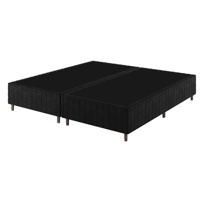 Base de Cama Box King Lunare Bordado Preto - Vian