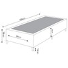Base de Cama Box Solteiro Lunare Liso Boucle Nude - Vian