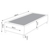 Base de Cama Box Solteiro Lunare Liso Turkey Azul - Vian