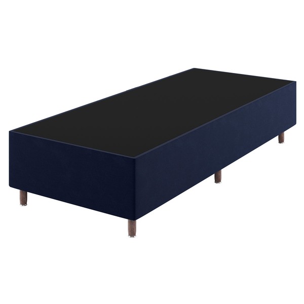 Base de Cama Box Solteiro Lunare Liso Turkey Azul - Vian