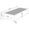 Base de Cama Box Solteiro Lunare Liso Turkey Creme - Vian