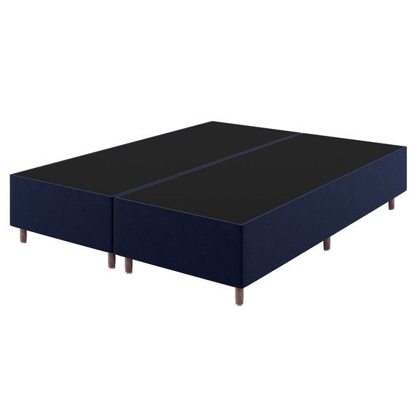 Base de Cama Box Queen Lunare Liso Turkey Azul - Vian
