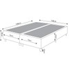 Base de Cama Box Queen Lunare Liso Turkey Azul - Vian