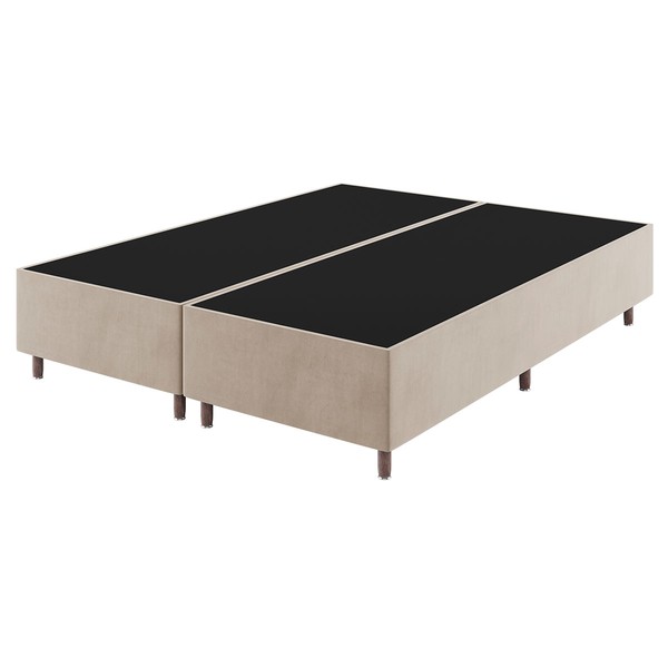 Base de Cama Box Queen Lunare Liso Turkey Creme - Vian
