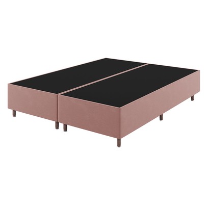 Base de Cama Box Queen Lunare Liso Turkey Rose - Vian