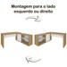 Mesa Escrivaninha Smart 1 Porta 2 Prateleiras Olmo/Branco - Artany Móveis
