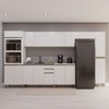 Cozinha Completa Dinamarca 16 Portas 2 Gavetas Branco - Indékes