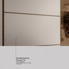Guarda-Roupa Casal Authentic 2 Portas 6 Gavetas 100% Mdf com Vidro Flex Nogueira/Nude - Demóbile