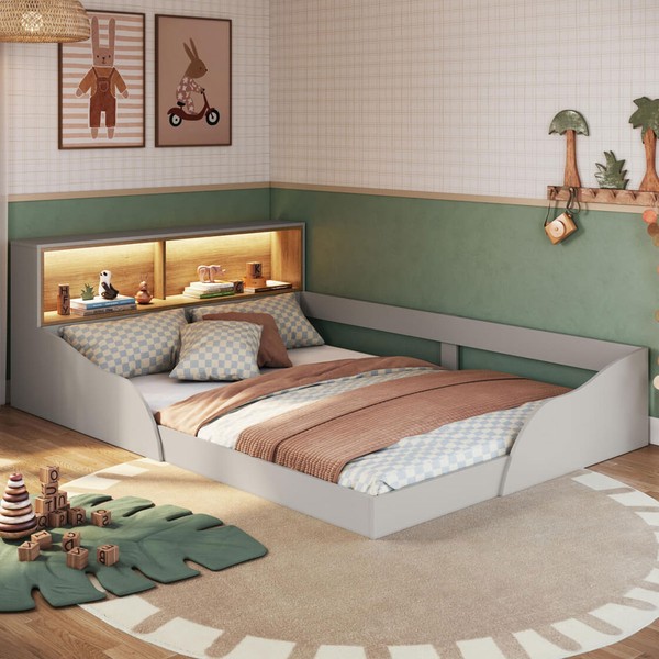 Cama Montessoriana Casal Lille com Led Arenas - Art In Móveis