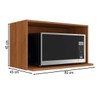 Armário Aéreo Cozinha Proença para Micro-Ondas 100% Mdf Nogueira - Demóbile