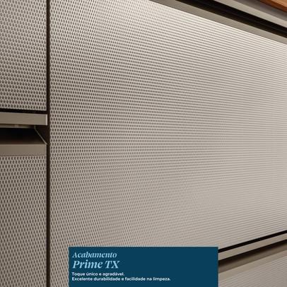 Balcão de Cozinha para Pia Proença 1 Porta 4 Gavetas 100% Mdf Nogueira/Nude - Demóbile