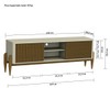 Rack para TV Até 55 Polegadas Sereno 2 Portas 1 Prateleira Off White/Cedro - Olivar Móveis