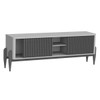 Rack para TV Até 55 Polegadas Sereno 2 Portas 1 Prateleira Off White/Cedro - Olivar Móveis