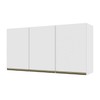 Armário Aéreo Cozinha 120 Cm 3 Portas 6123.23 Branco - Indékes