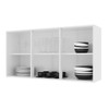 Armário Aéreo Cozinha 120 Cm 3 Portas 6123.23 Branco - Indékes