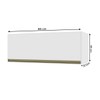 Armário Aéreo Cozinha 80 Cm 1 Porta Basculante 6123.4 Branco - Indékes
