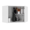 Armário Aéreo Cozinha de Canto 1 Porta Branco 6123.7 - Indékes