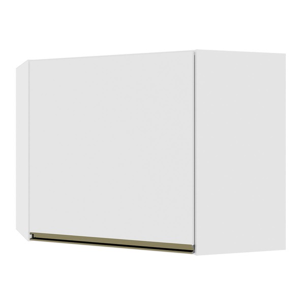 Armário Aéreo Cozinha de Canto 1 Porta Branco 6123.7 - Indékes