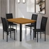 Mesa de Jantar 4 Lugares Monaco Tokio Preto/Nature - Art Panta