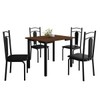 Mesa de Jantar 4 Lugares Madri Preto/Freijó - Art Panta