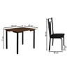 Mesa de Jantar 4 Lugares Madri Preto/Freijó - Art Panta