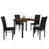 Mesa de Jantar 4 Lugares Tokio Preto/Freijo - Art Panta