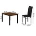 Mesa de Jantar 4 Lugares Monaco Tokio Preto/Freijó - Art Panta