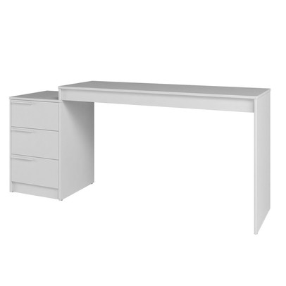 Escritório Completo 4 Portas 3 Gavetas Branco Bkd - Brv