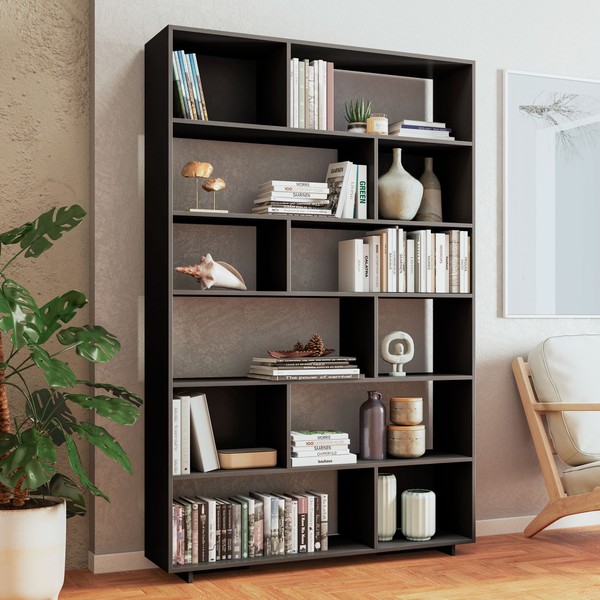 Estante para Livros 5 Prateleiras Preto Be 47 - Brv