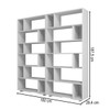 Estante para Livros 10 Prateleiras Branco Bke 260 - Brv