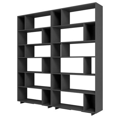 Estante para Livros 10 Prateleiras Preto Bke 261 - Brv