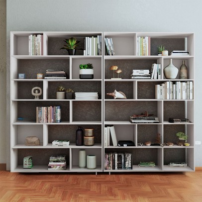 Estante para Livros 10 Prateleiras Branco Bke 26 - Brv