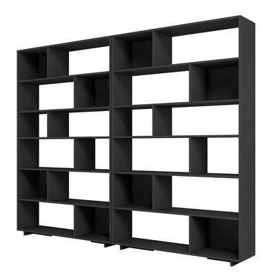 Estante para Livros 10 Prateleiras Preto Bke 26 - Brv