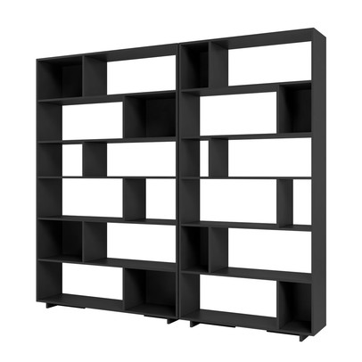 Estante para Livros 10 Prateleiras Preto Bke - Brv