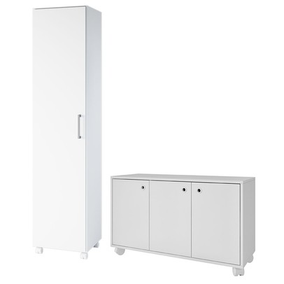 Lavanderia Completa 4 Portas 4 Prateleiras Branco Bks 41 - Brv