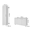 Lavanderia Completa 4 Portas 4 Prateleiras Branco Bks 41 - Brv