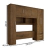 Guarda-Roupa Casal Modulado Diadema 6 Portas 3 Gavetas Jequitibá - Panorama Móveis