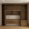 Guarda-Roupa Casal Modulado Diadema 6 Portas 3 Gavetas Jequitibá - Panorama Móveis