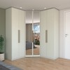 Guarda-Roupa Casal Modulado Kalore 6 Portas 3 Gavetas com Espelho Areia - Panorama Móveis