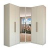 Guarda-Roupa Casal Modulado Kalore 6 Portas 3 Gavetas com Espelho Areia - Panorama Móveis