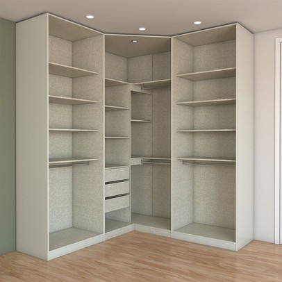 Guarda-Roupa Casal Modulado Kalore 6 Portas 3 Gavetas com Espelho Areia - Panorama Móveis