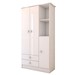 Guarda-Roupa Infantil Prince 3 Portas 2 Gavetas Branco - Panorama Móveis